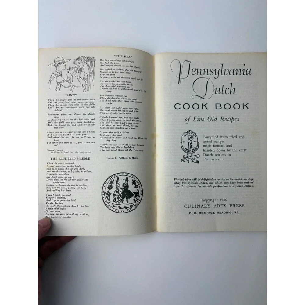 1960 Pennsylvania Dutch Cookbook Of Fine Old Recipes‎ Culinary Arts Press